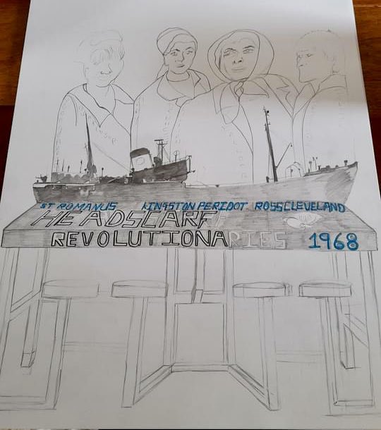 headscarfpride's tweet photo. The latest rough design idea for the upcoming #HeadscarfRevolutionaries statue by @SusanFeve. #HullsGreatestHeroes #HullWalkOfFame @HivePosit @Jenspickmeup https://t.co/H8ypChLvgt