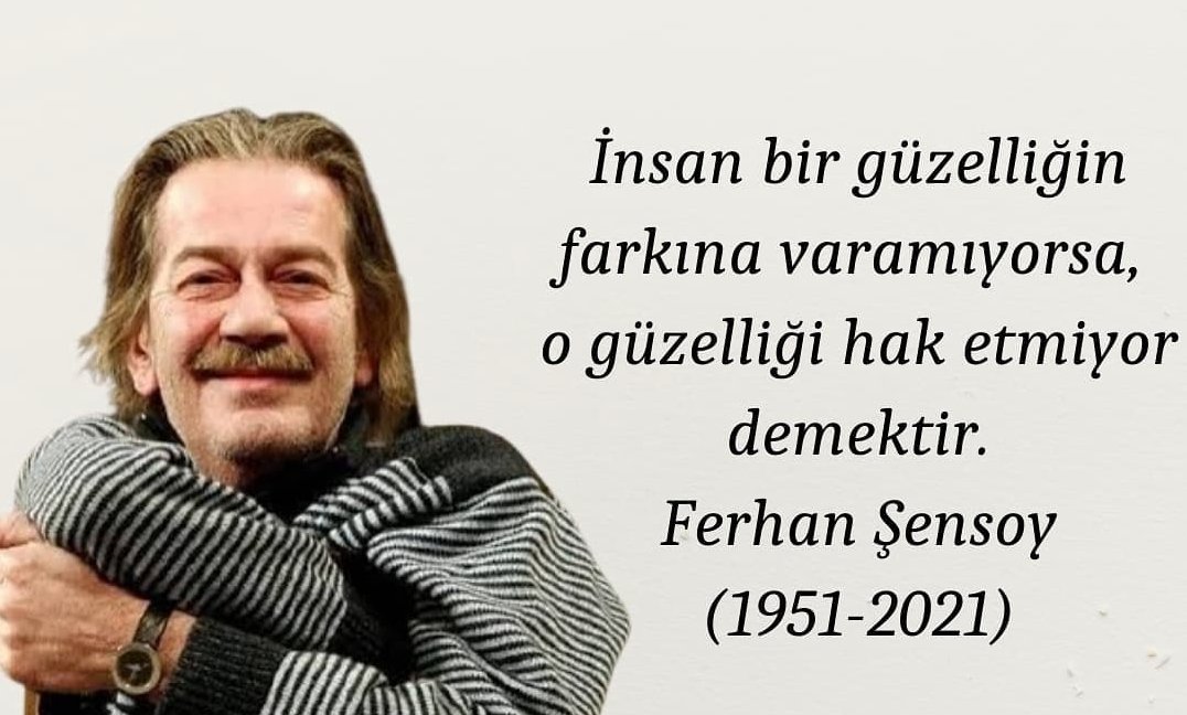 ikinciyenisiir's tweet photo. #FerhanSensoy'u kaybettik..
Seni çok özleyeceğiz büyük usta... https://t.co/kfxSD0VPmI