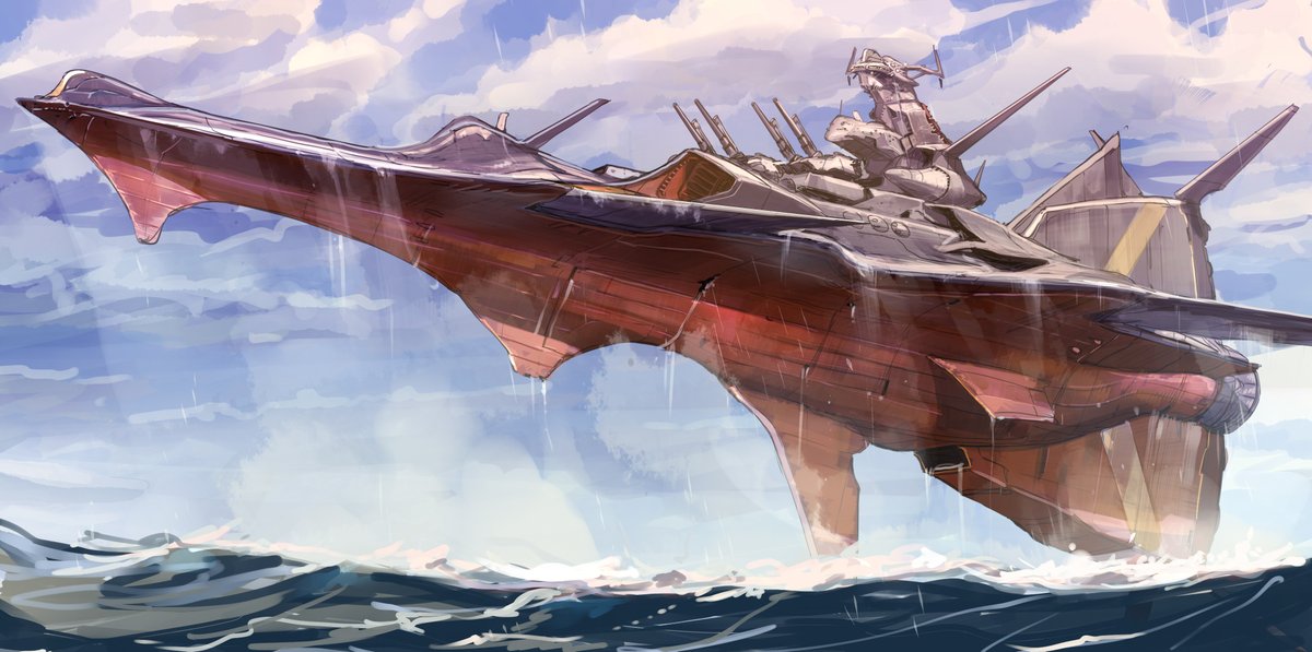 cloud ocean watercraft military sky ship warship  illustration images