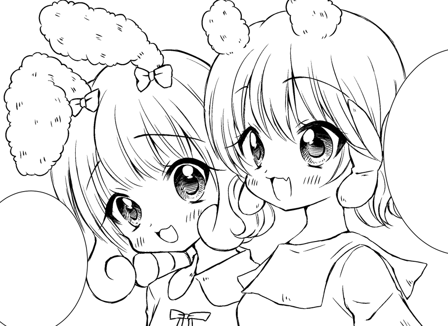 2ショット🐰🐰トーンやらホワイトやらはこれからです! #コミティア137 #イラスト好きさんと繋がりたい