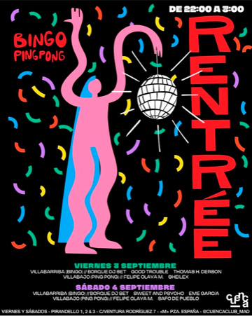 Sala Pirandello 1, 2, y 3 
@cuencaclub
#viernes 3 #sabado 4 #Septiembre  #CUENCAclub #salirpormadrid #gaymadrid ¡AHORA VIERNES y SÁBADOS! COMPRA TU ENTRADA AQUÍ: xceed.me/list/pirandell…