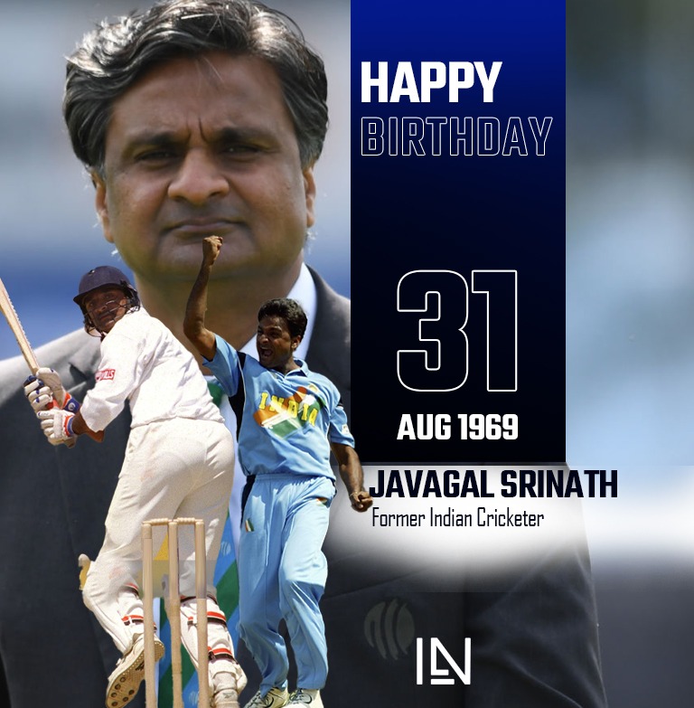 Happy birthday to India s joint highest wicket-taker in 
Cricket World Cup history, Javagal Srinath 