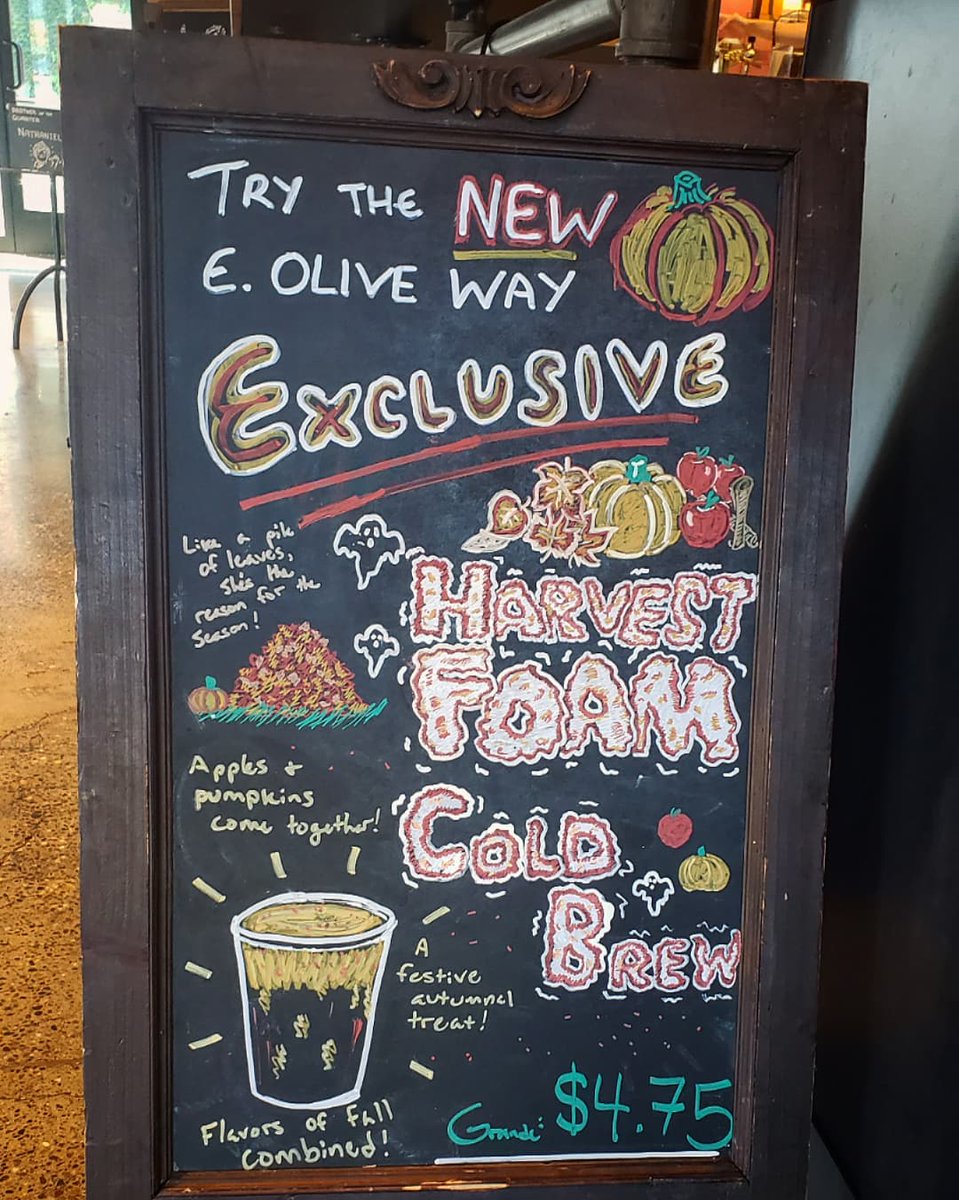 JessieJane__'s tweet photo. Ya'll might be enjoying your apple crisp macchiato's but fall has blessed us something better- Nate. Who invented Harvest foam.
Consider this your #psa for your #psl &amp; go praise Nate for giving us our own exclusive fall treat
#harvestthefoam #fallislife #shesthereasonfortheseason https://t.co/B16wcOqnpF