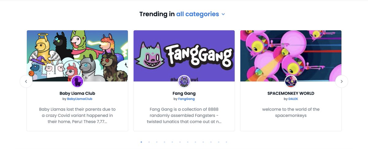 Unbelievable! We are trending on <a href="/opensea/">OpenSea</a>!
Thank you all, llama parents!

This is what #NFTCommunity can!