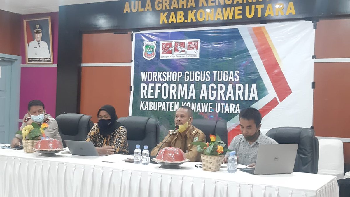 Pemerintah Daerah Kabupaten Konawe Utara menyelenggarakan Workshop Gugus Tugas Reforma Agraria (GTRA) pada Selasa (31/8/2021) di Aula Graha Kencana Konasara Kabupaten Konawe Utara dengan mengikuti protokol kesehatan yang ketat. <a href="/hanavink/">Imam lCongorisl Hanafi</a> <a href="/AjiPanjalu/">Aji Panjalu</a> <a href="/Uie_sutejo/">Dewi Sutejo</a>