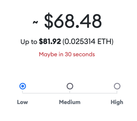LrnCrypto's tweet photo. Biggest Surprise for me today are the super high gas fees when buying an NFT on opensea?

Why are these much higher than Coinbase -> Wallet transfers? https://t.co/w8AumtRkEL