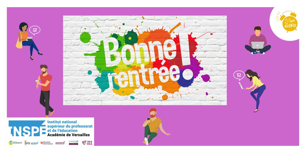 InspeVersailles's tweet photo. 📌#PES (Professeurs des écoles stagiaires) / M2 #MEEF1
Mercredi 1 septembre : pré-rentrée des #enseignants dans les écoles. @reseauInspe @UniversiteCergy - En savoir plus 👉 https://t.co/4THWYEHK2O https://t.co/a2gLMt577e
