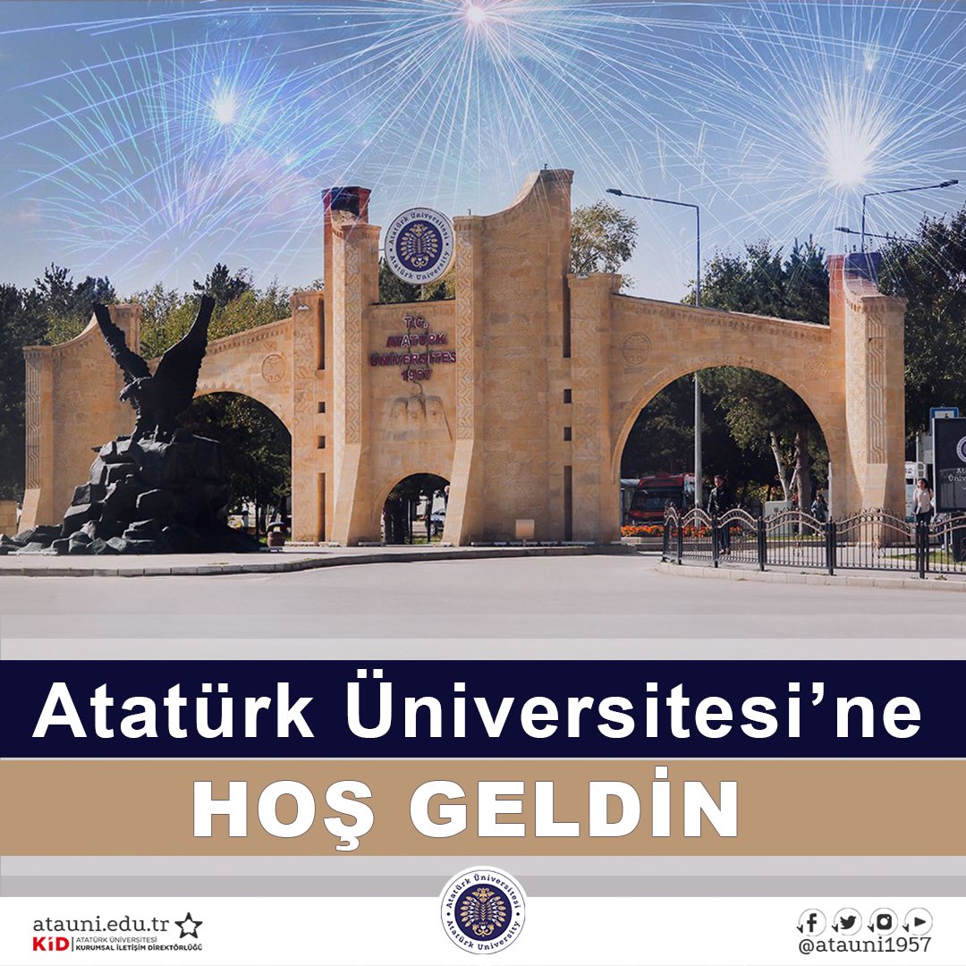 atauni1957's tweet photo. #YKS2021 Tercih Sonuçları Açıklandı‼️

#AtatürkÜniversitesi olarak üniversitemizi kazanarak bu büyük aileye katılan öğrencilerimizi tebrik ederiz.😊👏

👉Aramıza Hoş Geldin🤗

#BizBüyükBirAileyiz #AtatürkÜniversiteliyiz https://t.co/tkZM9c9xEw