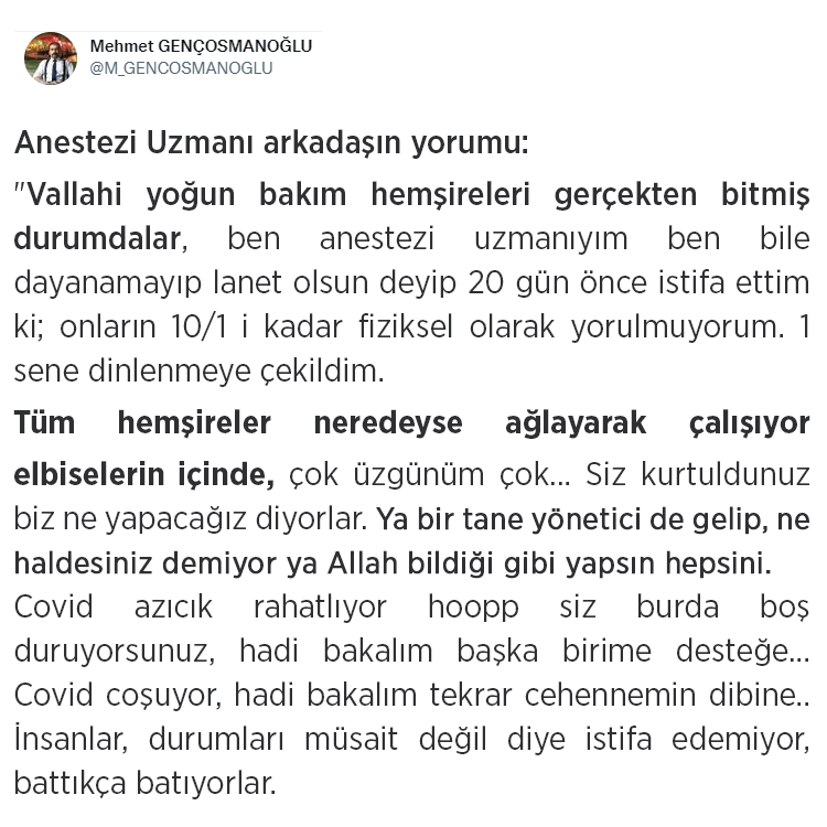 personelsaglikn's tweet photo. Tüm hemşireler neredeyse ağlayarak çalışıyor elbiselerin içinde🙁 https://t.co/tKv27Zw8KT