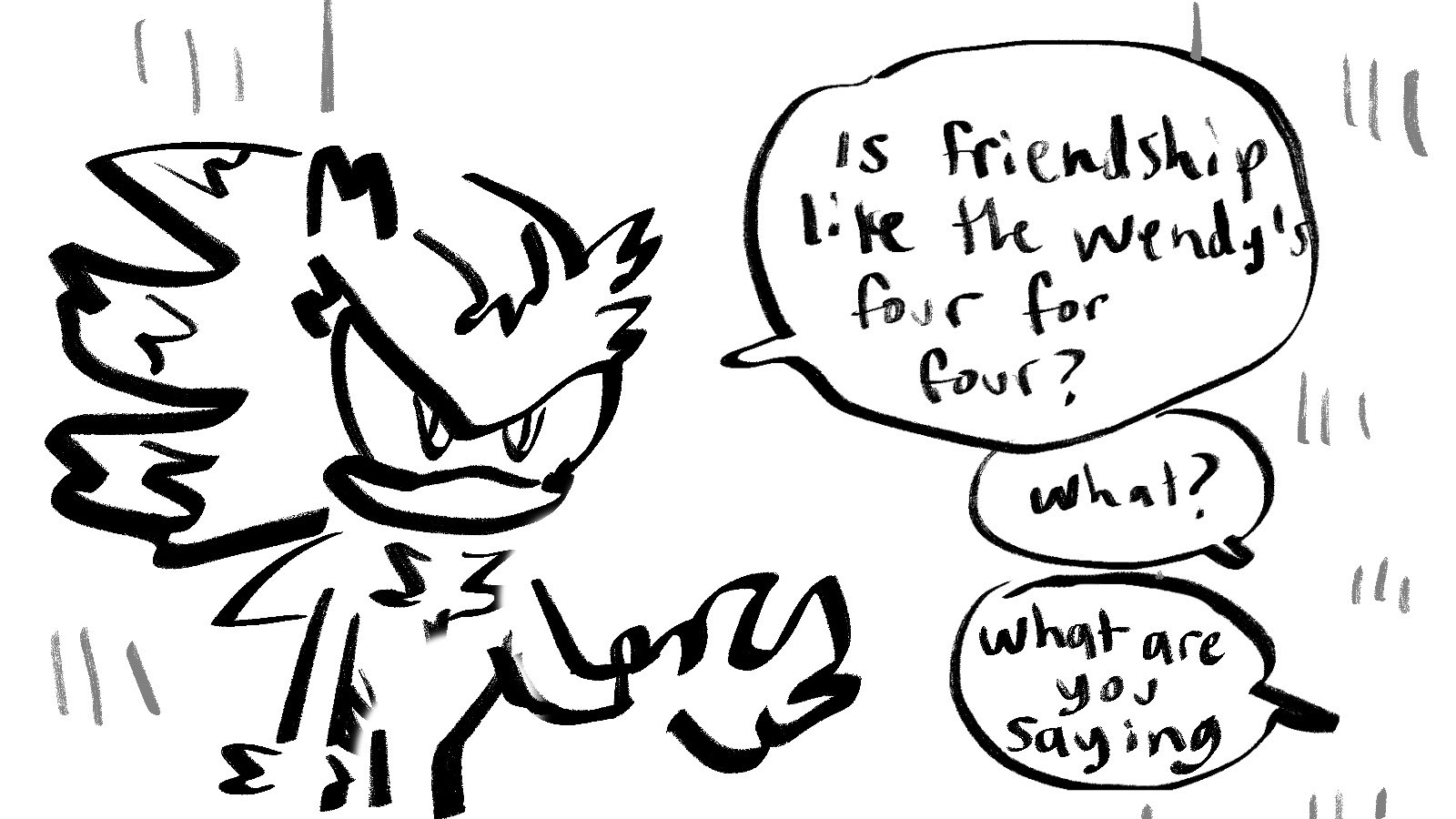 shadow the hedgehog and tails (sonic) drawn by chronocrump