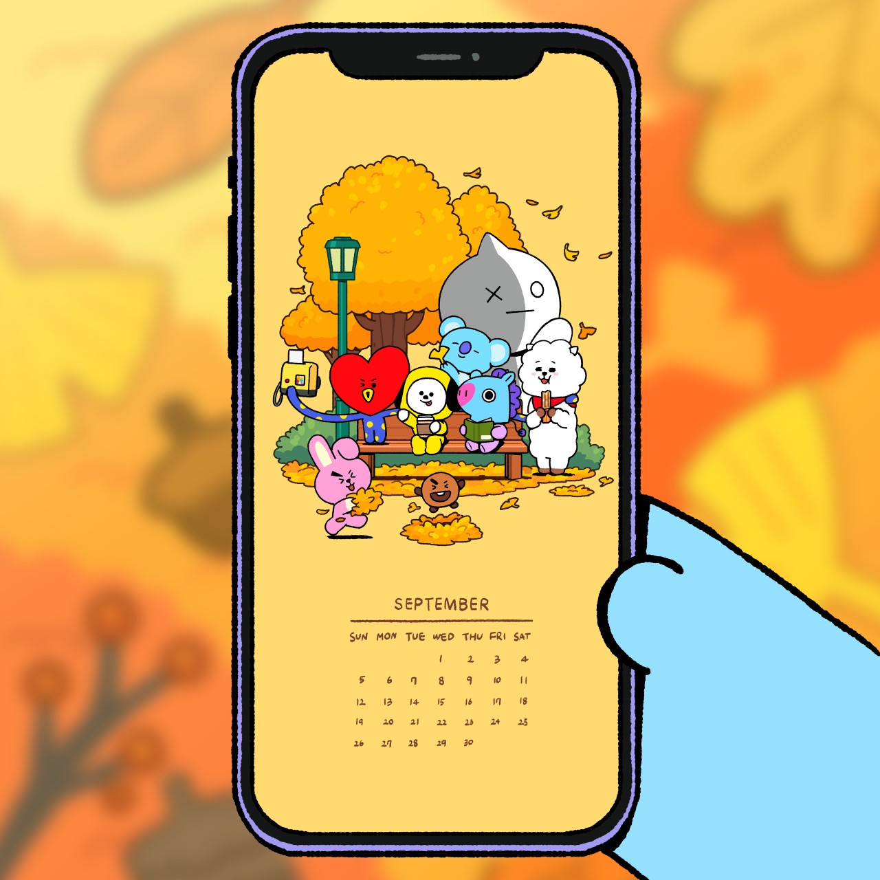 Bt21 Japan Official 9月もユニスターズのみんなのように 素敵な月になりますように 9月 壁紙 ロック画面 Bt21 T Co Ijf0gjdwrr Twitter