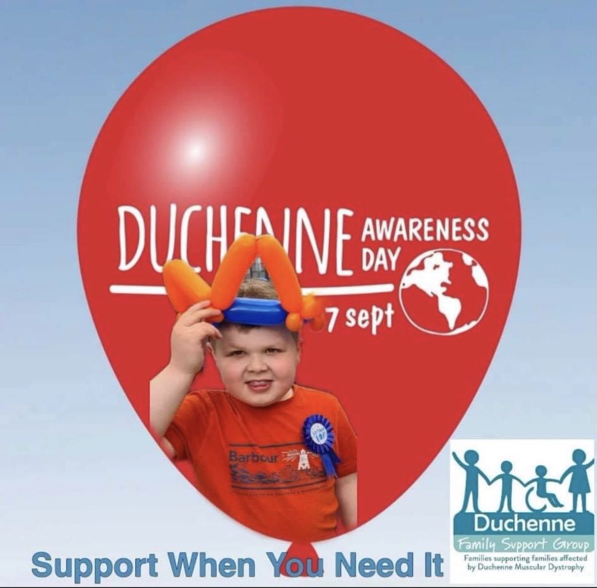 Duchenne awareness day is one week today. It’s on 7th of 9th to represent the 79 exons of the dystrophin gene! Can you tell one person a day about Duchenne for the next week? #awarenessequalsfunding #duchenneawareness