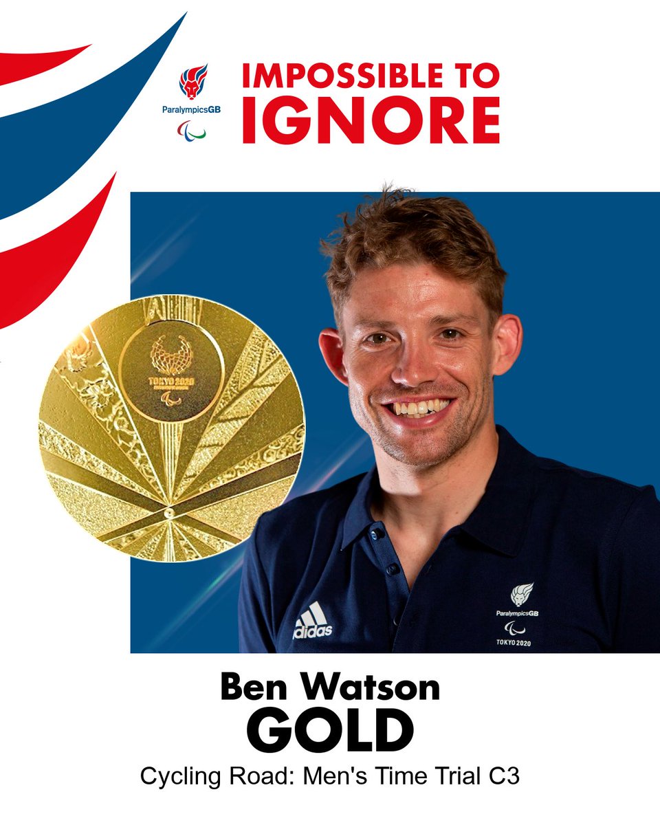 And GOLD for <a href="/BennyWatson89/">Ben Watson</a> in the C3 Time Trial🥇

🔥🔥🔥🔥🔥🔥🔥🔥🔥🔥🔥

#ImpossibleToIgnore 
#Paralympics