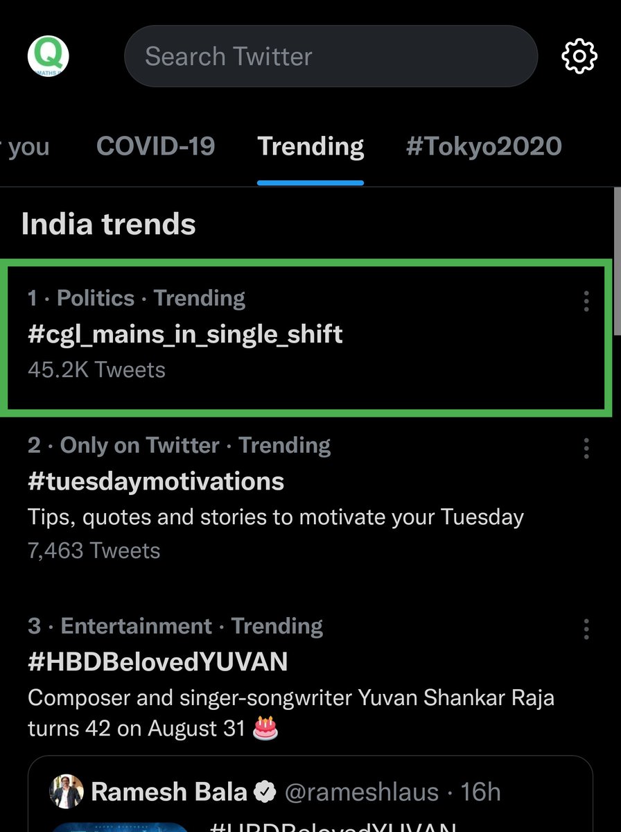 qmaths_in's tweet photo. #cgl_mains_in_single_shift

Tending at no 1..!! ❤️ 

Now maintain it at #1 position.. 🙏❤️ https://t.co/d24DnKpe1N