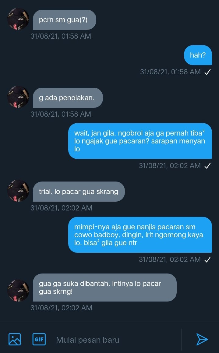 lordofiki's tweet photo. Chanbaek AU 
                         " T R I A L "

Bagaimana jadi-nya jika Mahardika telah jatuh cinta kepada lelaki dingin, cuek dan irit ngomong seperti Aksara(?) 

Ketika perjanjian untuk tidak saling 'mencintai' dilanggar oleh salah satu dari mereka. https://t.co/uSkNXc4DPR