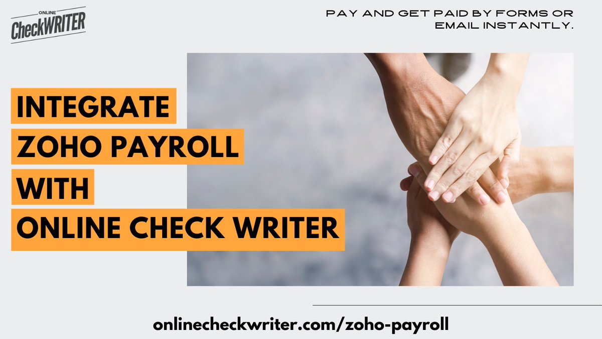 webcheckwriter's tweet image. onlinecheckwriter.com/zoho-payroll

Integrate your Zoho Payroll account with Online Check Writer and Import different types of checks from multiple bank accounts with a click. We help you to print the imported checks easily.

#ZohoPayroll #ZohoPayrollIntegration #PrintPayrollChecks