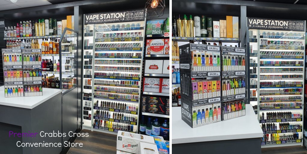 vape shops redditch We're delighted to announce that #PremierCrabbsCross Convenience Store in # Redditch becomes the newest addition to the #VapeStation team!😃 Great  deals, great products, happy customers! Don't be the one to miss out! 👈 #