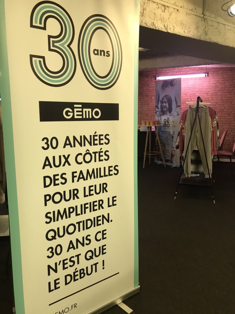 On se prépare pour notre conférence de presse <a href="/Gemo_Officiel/">Gémo</a> ce matin pour les 30 ans de la marque. On vous prépare de belles surprises pour les mois et les années à venir… #Gémo30ans