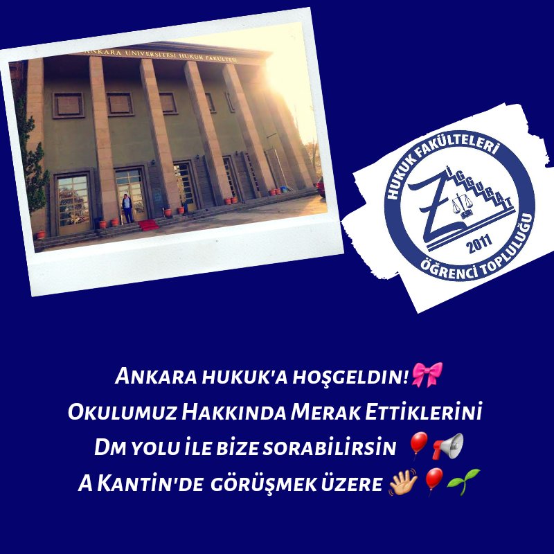 Güzel sonucun için tebrik ederiz🎈Ankara Üniversitesi Hukuk Fakültesi ve topluluğumuz hakkında bilgi almak isteyenler dm yoluyla bize ulaşabilirsiniz 💕🎀🎈
#tercih #yks2021 #ankarahukuk #ankarauniversitesi #hukuk #hukukfakultesi #ankarauniversitesihukuk