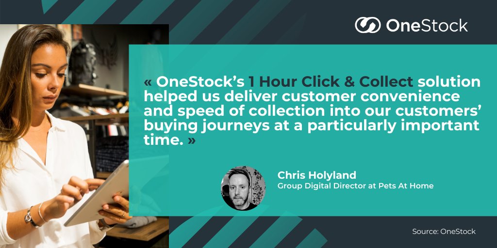 "OneStock’s 1 Hour Click &amp; Collect solution helped us deliver customer convenience and speed of collection into our customers’ buying journeys at a particularly important time." Chris Holyland, Group Digital Director at Pets at Home

hubs.li/H0V9dFB0

#omnichannel #retail