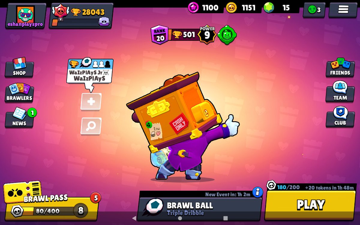 eshanplays's tweet photo. Got the money money money🤑🤑🤑🤑🤑🤑 Griff and maxed #brawlstars #brawlstarsgriff https://t.co/kpAiQVWR1a