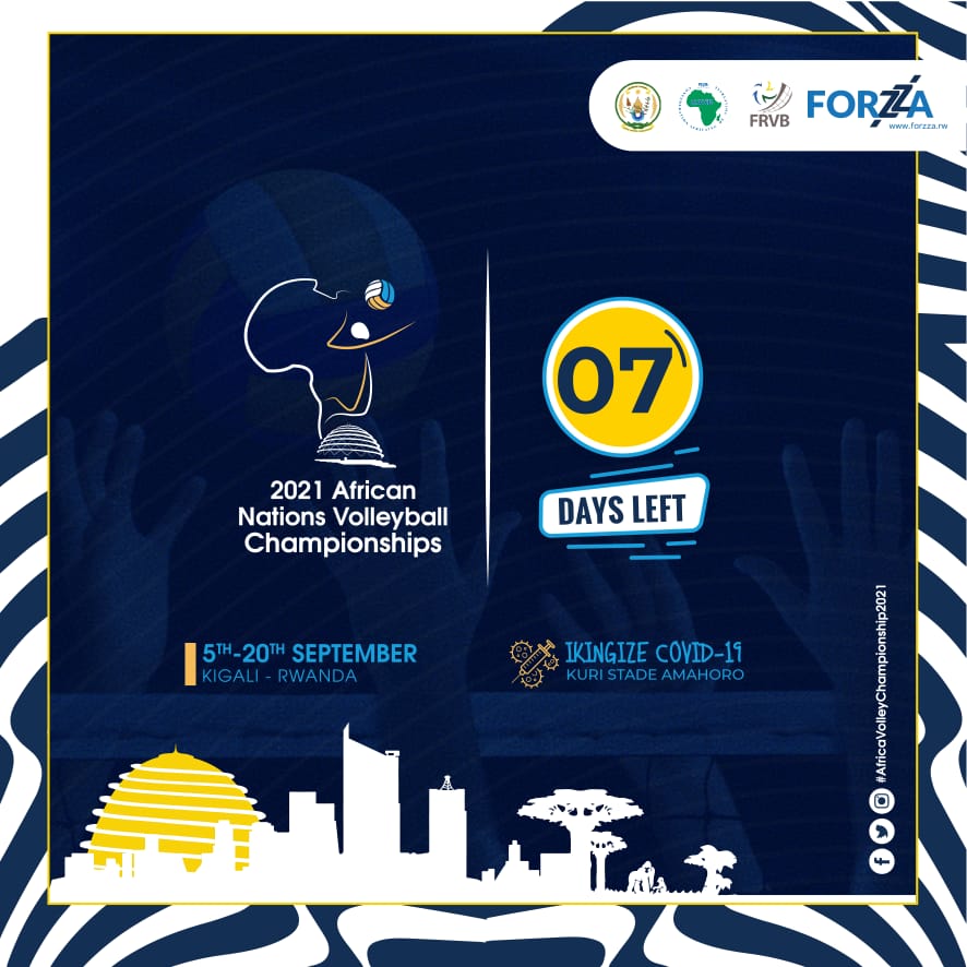 TityKayishema's tweet photo. D-07 #africavolleychampionship2021 

Icyumweru kimwe gusa, ibiro bikisukirana muri Kigali Arena 

#WhileIWasaway https://t.co/23Y6QZg20J