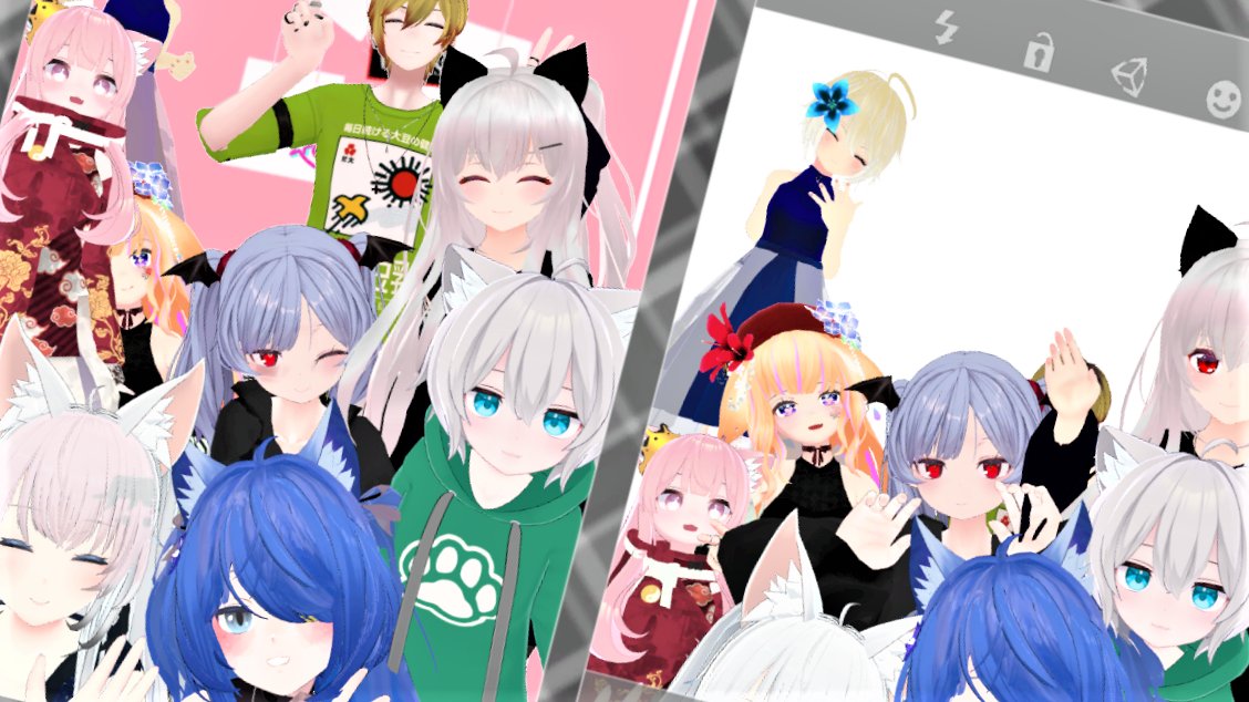 vrc_sabobo's tweet image. ワールド名：PrintClub RUMOR
#VRChat_world紹介
みんなでプリクラを撮ろう！
背景を選んで、アナウンスが流れて、秒数制限があってと割とリアルな雰囲気です。狭い空間でわちゃわちゃしながら撮るのは普通の集合写真とは違った楽しさがあります。作者のCeLiCaさんの気紛れで開店するプラベワールド。