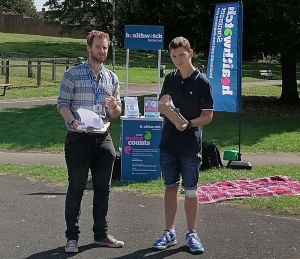 Today from 11am-3pm @HWatchSomerset Young Listeners + Youth Engagement Officer, Max, will be at Lyngford Park, Taunton. They want to hear about the experiences and views of the health and social care services from other young people. Online survey also at bit.ly/3jhh0la