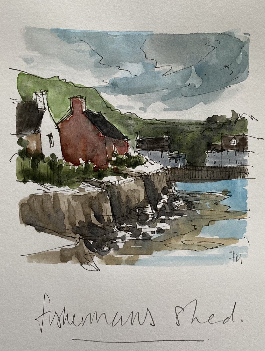 #fishermansshed #parrog #parrognewport #parrogpembrokeshire #carningli #preselimountains #preselibluestone #beachhouse #beachlife #summerwalker #welshart #artforwales #celf #welshcrafts #watercolour #watercolorpainting