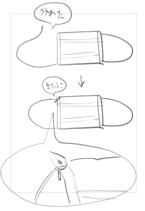 外出先でマスクの紐が外れたけど替えのマスクがない時の対処法
〜パワータイプ編〜 