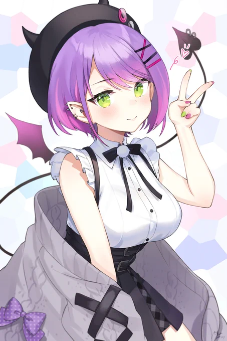 🧡💜#今月描いた絵を晒そう 