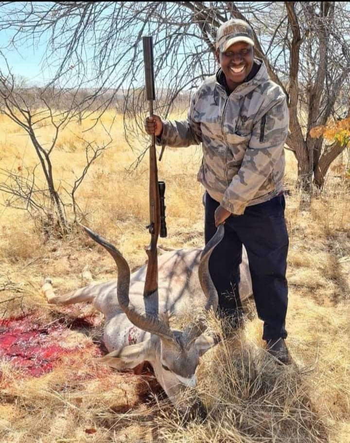 ItsMutai's tweet photo. Kenyan ambassador to Namibia busy killing animals in Namibia but he will come back home to rant that we should protect wildlife. https://t.co/AqgR5JOxOs