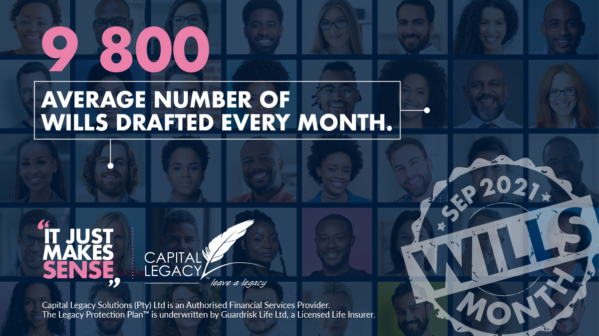 CapitalLegacy's tweet image. #WillsMonth 𝗶𝘀 𝘁𝗵𝗶𝘀 𝗦𝗲𝗽𝘁𝗲𝗺𝗯𝗲𝗿 and we’re continuing on our quest to help educate all South Africans on the importance of having a valid Will in place! To arrange your complimentary Will consultation, speak to your Financial Advisor or visit: bit.ly/3gqGPxs