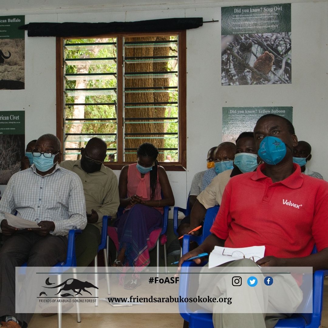 ArabukoSokoke's tweet photo. We met with the Community Forest Associations management team, KWS Warden and other selected opinion holders. To plan and develop content to raise #awareness of the communities surrounding the forest.
#Foasf #CommunityDevelopment #KENYAFORESTSERVICE #KENYAWILDLIFESERVICE https://t.co/BJDNrZAzLK