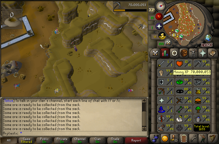 70M mining!