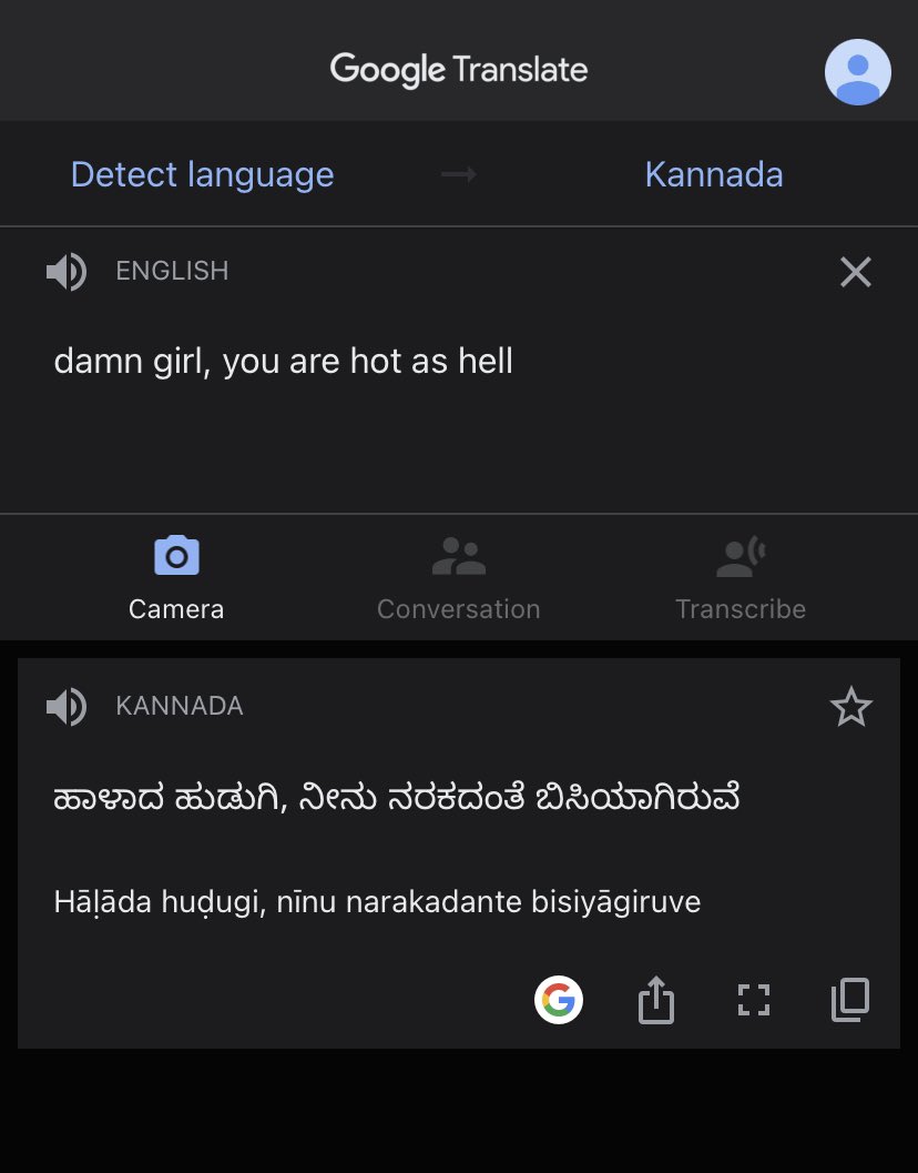 No Google Translate, not like this 😂😂😂 #kannada