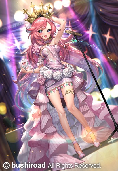 【お仕事絵】『カードファイト!! ヴァンガード』さん のアンジュSPも🥰SP版ではドレスや水着を着て楽しんでいる彼女の気持ちを想像しながら描いています☺️💖💖(C)bushiroad 