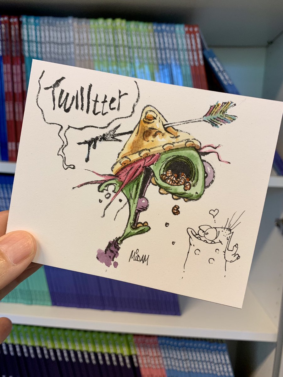 C’est @GinieLap1 qui a gagné la dédicace. Trop de participants 😱du coup je fais un second concours pour fêter la sortie de ce Game Over 20 : un RT = une chance de gagner ce délicieux dessin😎