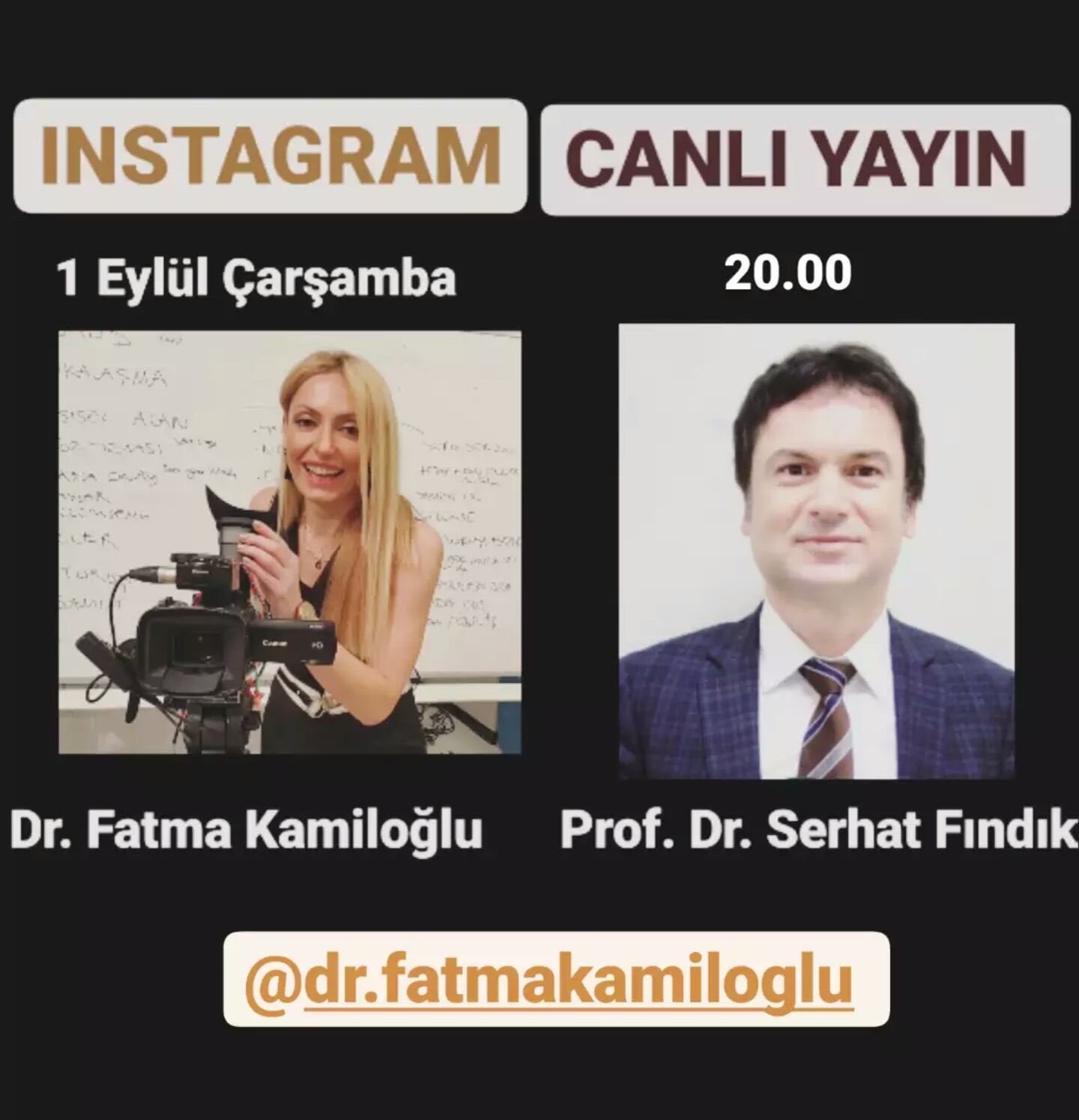 Profdrserhatfindik On Twitter Kiymetli Arkadaslarim Degerli Dr Fatma Kamiloglu Ile Sohbetimize Bekleriz Seref Verirsiniz Faydali Olmasini Diliyorum Https T Co Vzctcz8h37 Twitter