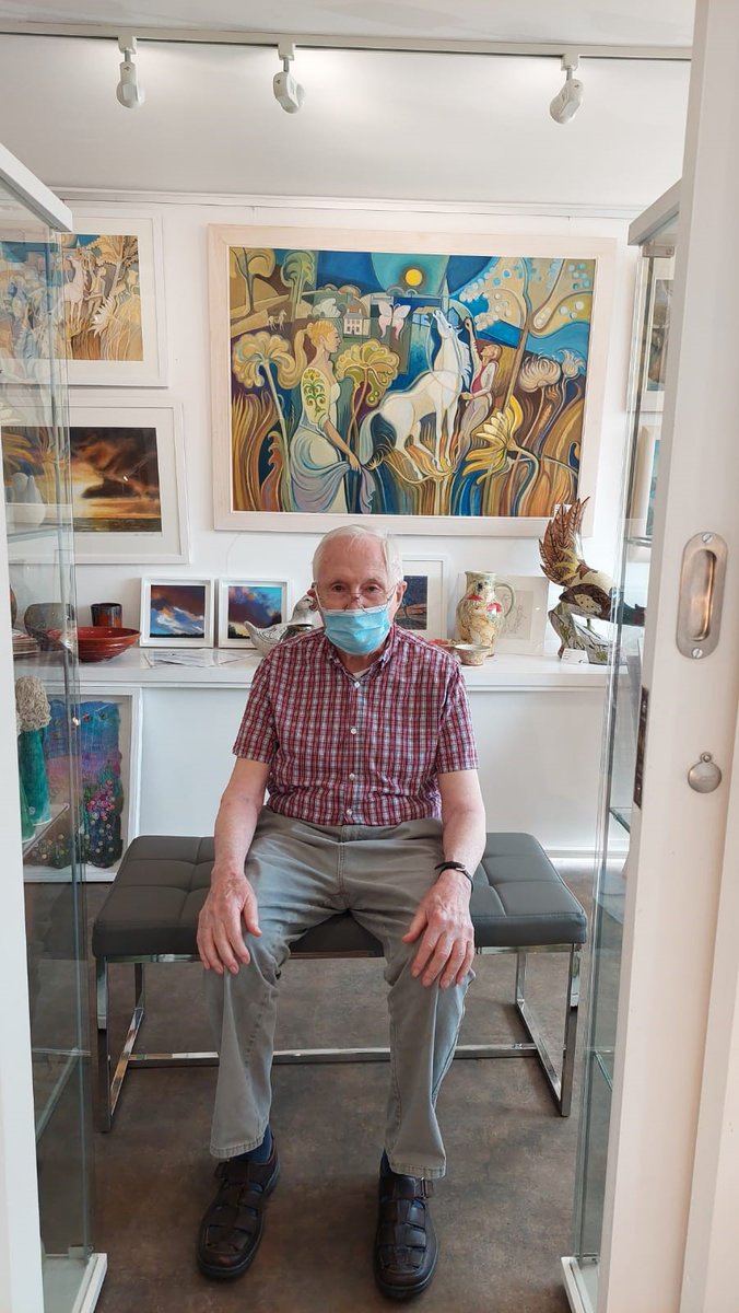 StAnnesCHAH's tweet photo. Julia, daughter of our resident Richard, arranged for some of his paintings and sketch books (some dating back to 1949) to be exhibited at Wildwood Arts Gallery on Dartmoor @StAnnesCHAH @AnchorHanover https://t.co/YZA8wedHBU