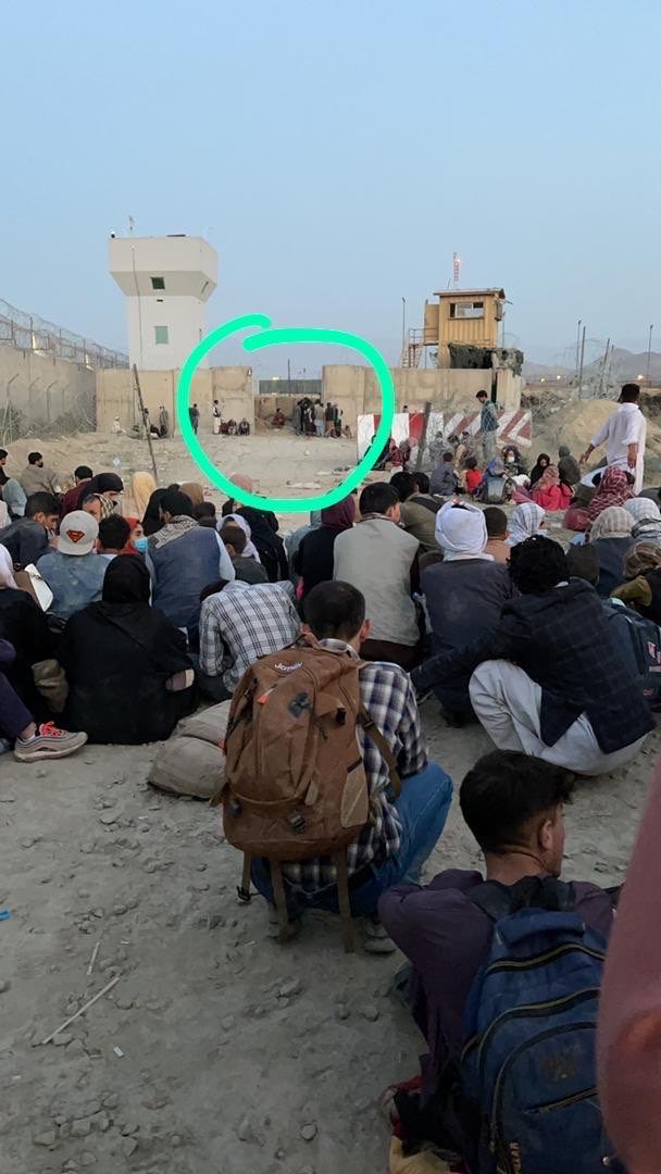 At the gates of the airport waiting for them to open as promised. Yet US mil ldrs(?) say “no one made it there”. Was that part of the Taliban deal: we’ll funnel them to you w false promises, you make it imposs to pass & no more images of desperate Afghans flooding the runway,