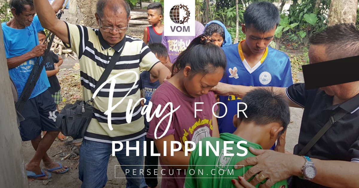 VOM_USA's tweet image. PHILIPPINES: Pray for church leaders as they provide encouragement to fearful believers.