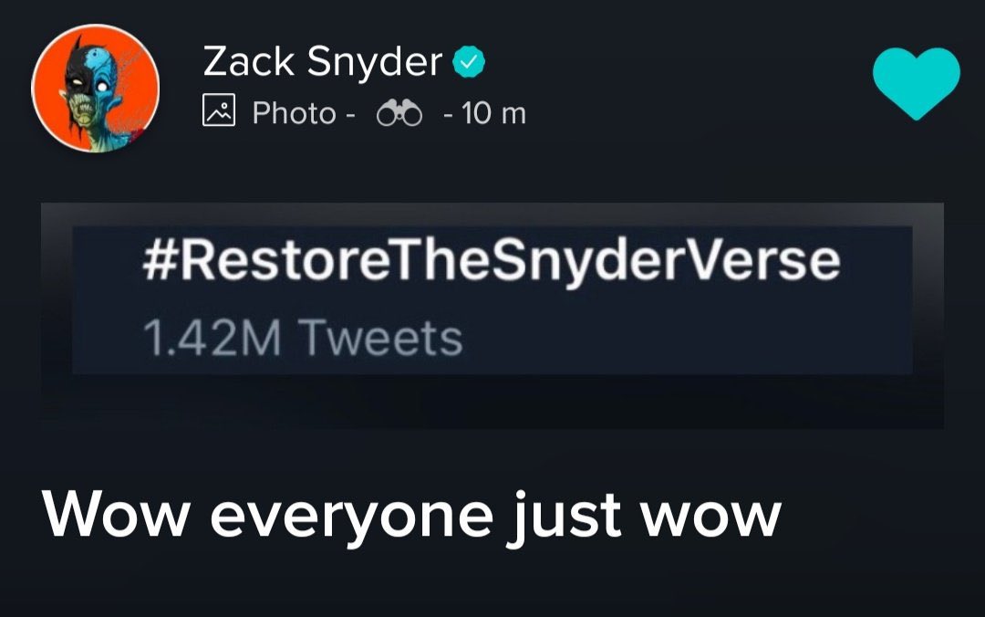 Remember this ? We can repeat this and we fuckin’ will. On October 16th 2021. 
Is that fuckin’ clear ? 👀🔥
#RestoreTheSnyderVerse