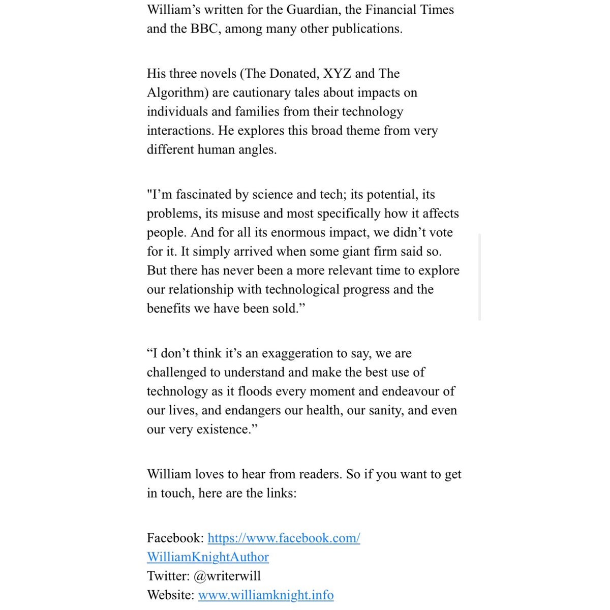DaisyJHollands's tweet image. The Algorithm by William Knight 
 @WriterWill
@lovebooksgroup 
@lovebookstours #Ad #Gifted My review: instagram.com/p/CTPbj-nIqX3/ ⭐️⭐️⭐️⭐️⭐️ #TheAlgorithm