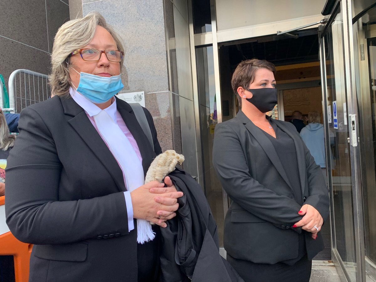 I love this photo. Two intelligent and brave women standing up to a patriarchal system, trying to silence them. #IStandWithMarionMillar #WomenWontWheesht