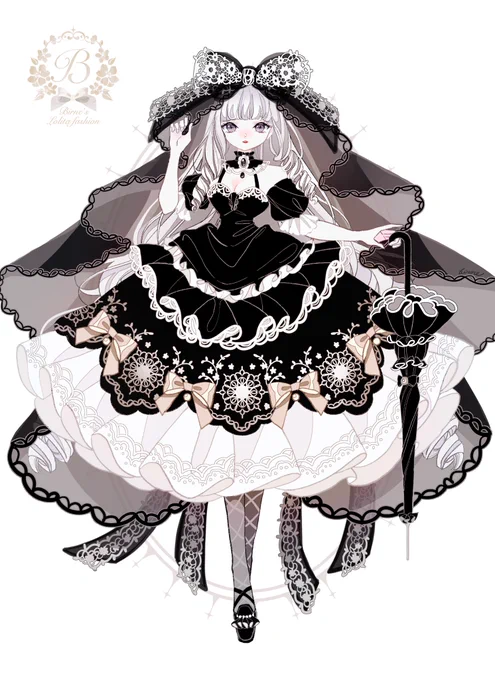 #今月描いた絵を晒そう
🐱🖤 