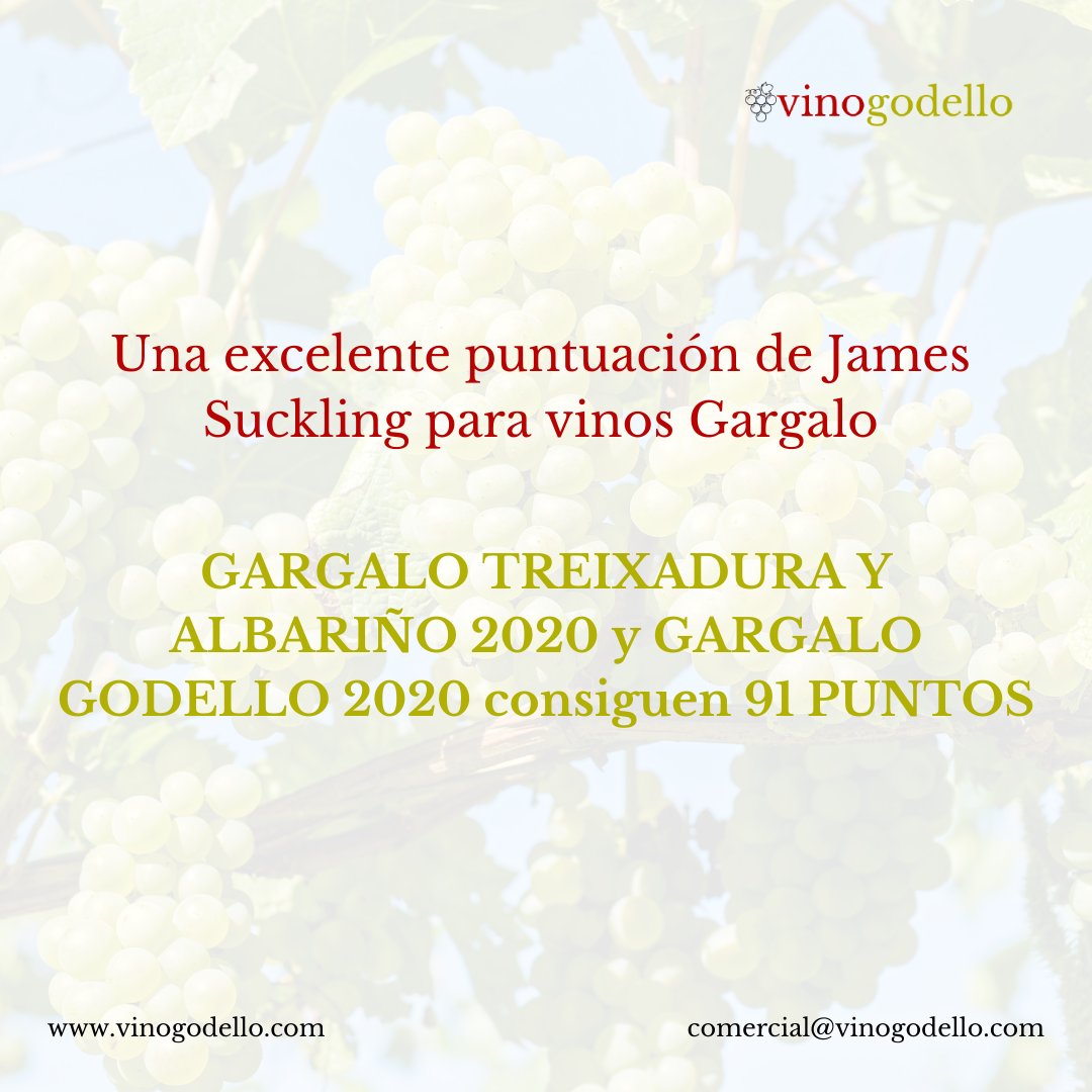 91 Puntos de James Suckling para vinos Gargalo 🥂 
vinogodello.com/91-puntos-vino…