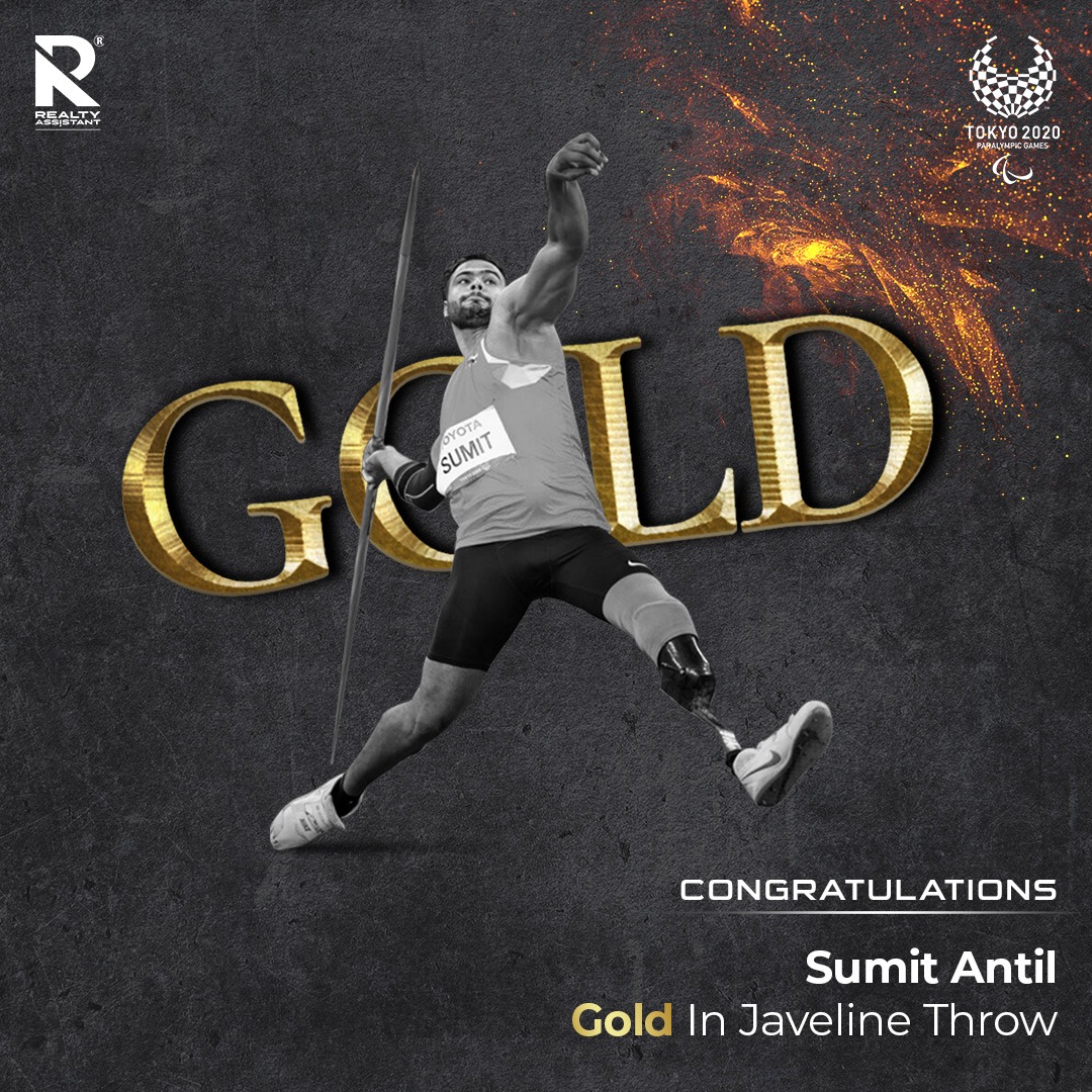 RealtyAssistan's tweet photo. Setting a world record and breaking it again with an absolutely stunning performance. Congratulations #SumitAntil for winning the prestigious Gold for us
#Paralympics #Tokyo2020 #Cheer4India #Praise4Para #TokyoTogether #StrongerTogether #JavelineThrow #India #RealtyAssistant #RA https://t.co/PIri0oUPfi