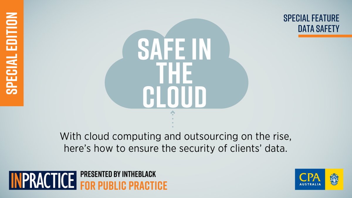 cpaaustralia's tweet image. If you use cloud computing in your accounting firm, you’ll need to reassure your clients that the outsourced facilities are reputable and reliable. Here’s what you need to know: bit.ly/38oy5n6. #CloudComputing #DataSecurity #INPRACTICE