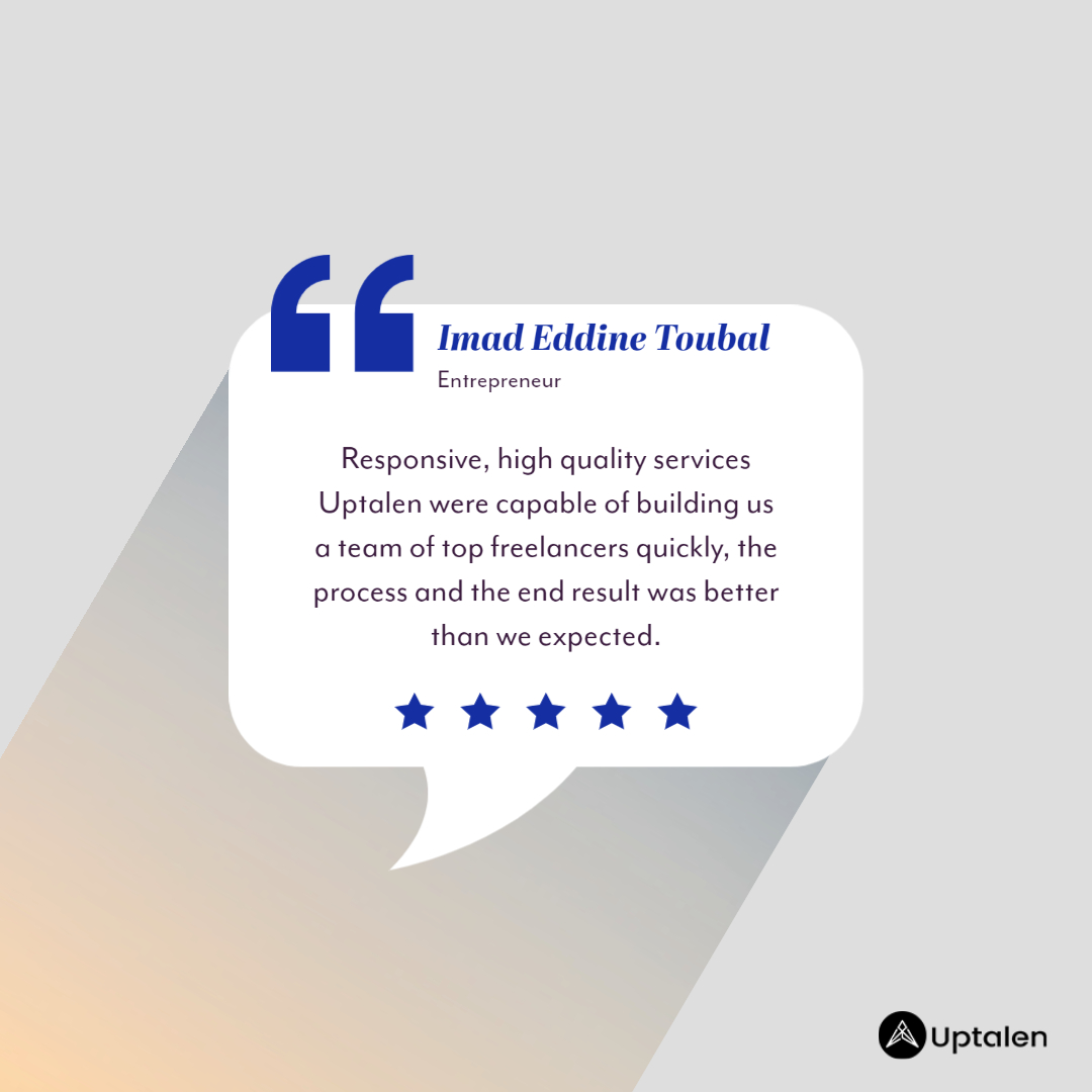 uptalen's tweet photo. Another happy client #review, #remotedevelopers https://t.co/06LVavRNJe